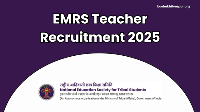 EMRS Teacher Recruitment 2025