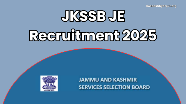 JKSSB JE Recruitment 2025